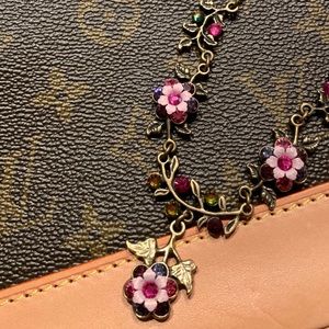 pink flower necklace from Michal Negrin